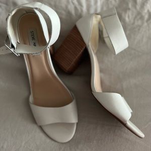 Steve Madden White Heels